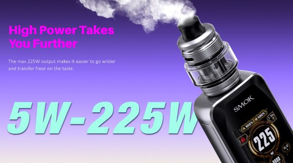 x priv plus smok kit sigaretta elettronica 225w regolabile