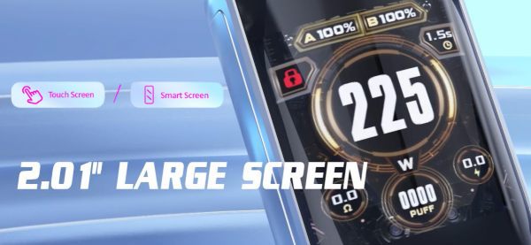 x priv plus smok kit sigaretta elettronica con display touch screen 2.01 pollici