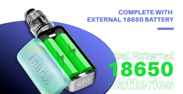 x priv plus smok kit sigaretta elettronica dual battery 18650