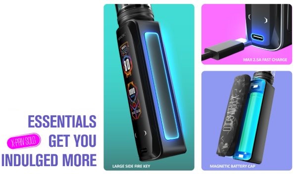 x priv solo box mod smok ricaricabile usb-c 2.5 ampere