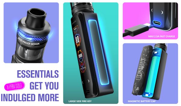 x priv solo kit smok sigaretta elettronica ricaricabile usb-c 2.5 ampere