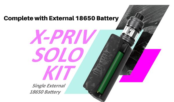 x priv solo kit smok sigaretta elettronica single battery 18650