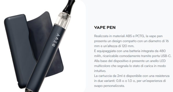 revy umami sigaretta elettronica con vape pen 480 mah
