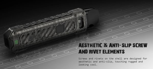 Caliburn Tenet Uwell Pod Mod Kit Estetica Futuristica