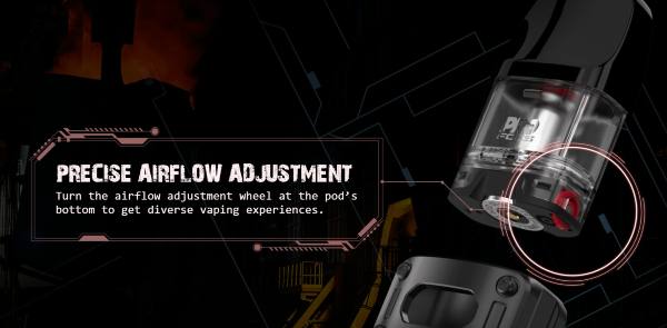 Caliburn Tenet Uwell Pod Mod Kit regolazione dell'aria