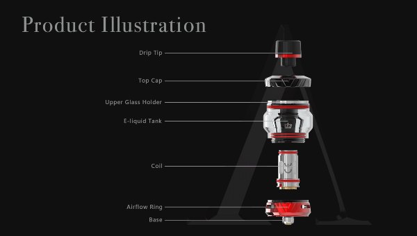 Crown V Uwell Lung Atomizer