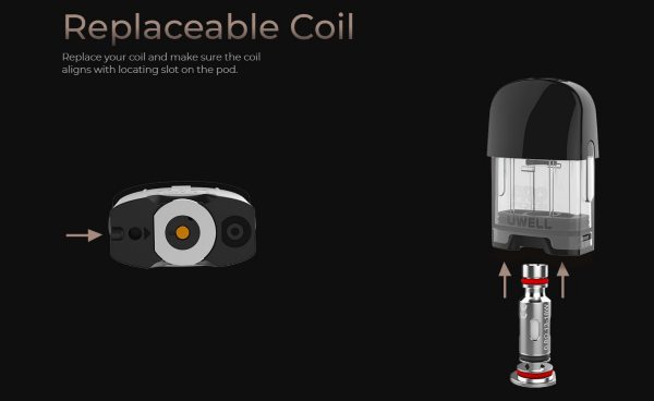 caliburn G uwell pod mod con resistenza intercambiabile