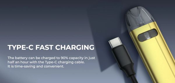 caliburn a2s uwell pod mod 520 mah con presa di ricarica usb-c