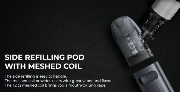 caliburn a2s uwell pod mod with side filling