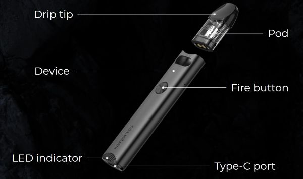 caliburn a3 uwell electronic cigarette components