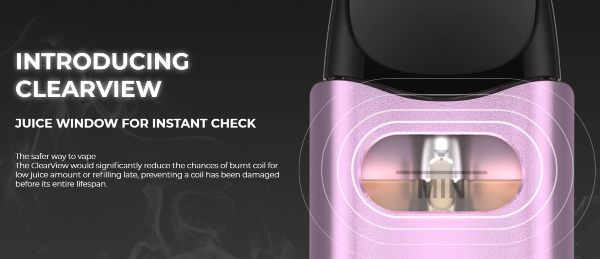 caliburn az3 uwell sigaretta elettronica con finestrella trasparente su serbatoio