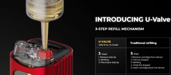 caliburn az3 uwell sigaretta elettronica con sistema di riempimento dall'alto