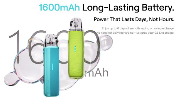 caliburn g5 lite uwell sigaretta elettronica con batteria 1600 mah