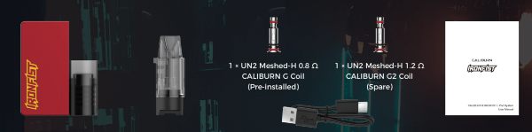 caliburn ironfist L uwell kit contenuto della confezione