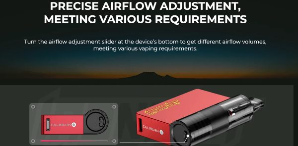 caliburn ironfist L uwell sigaretta elettronica con ariosità regolabile