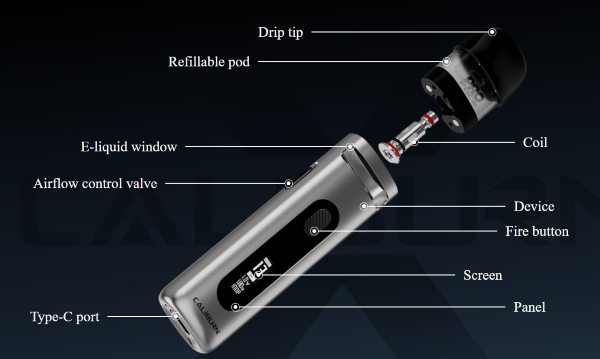 caliburn x kit uwell components