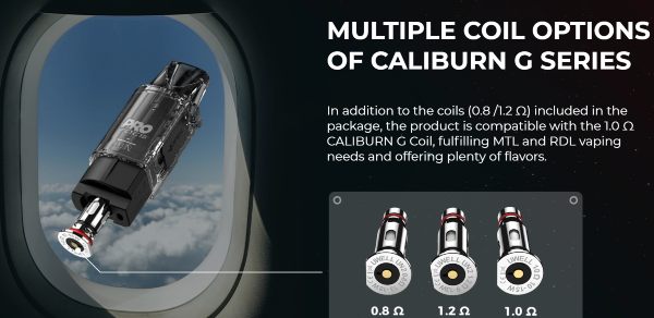 cartuccia caliburn ironfist L pod uwell compatibile con resistenze caliburn G G2 coil