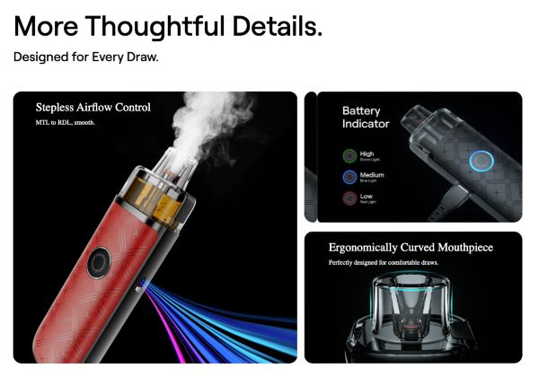 typhos se uwell sigaretta elettronica con regolazione dell'aria