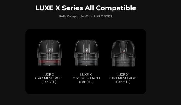 Luxe XR Max Vaporesso Pod Mod Kit Pod compatibili