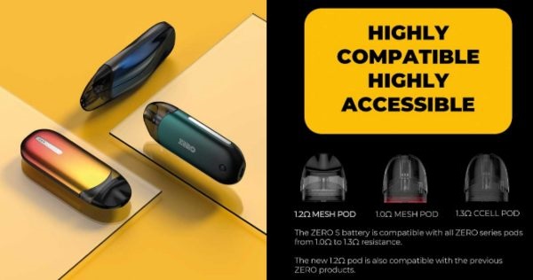 vaporesso zero s compatibile con cartuccia pod zero 2