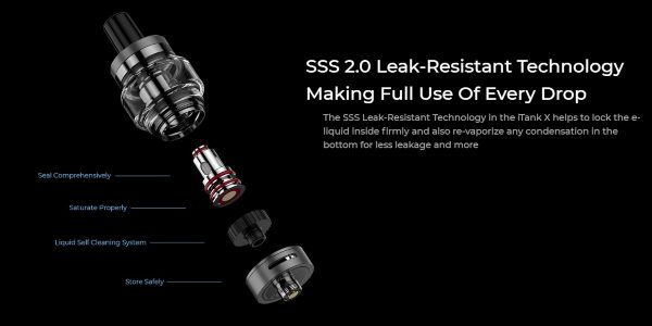 vaporesso itank x atomizer components