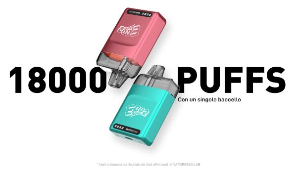 eco nano 2 vaporesso sigaretta elettronica compatibile con serbatoio ricaricabile 6ml da 18000 puff