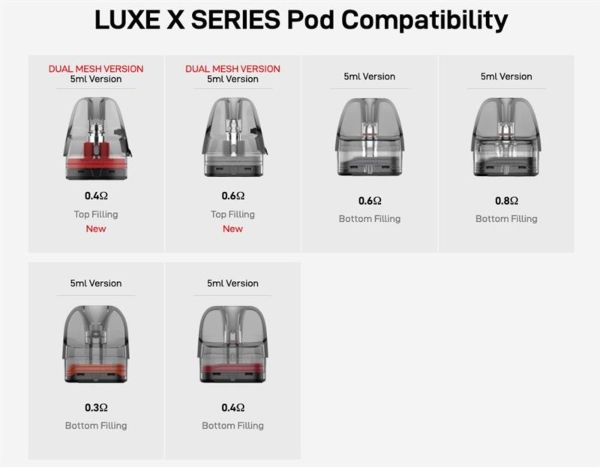 vaporesso cartucce pod luxe x