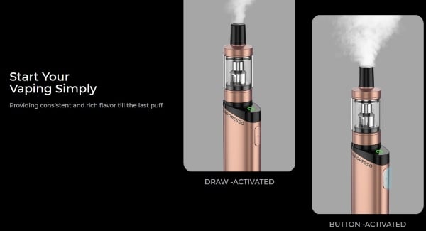vaporesso gen fit kit with automatic and manual draw