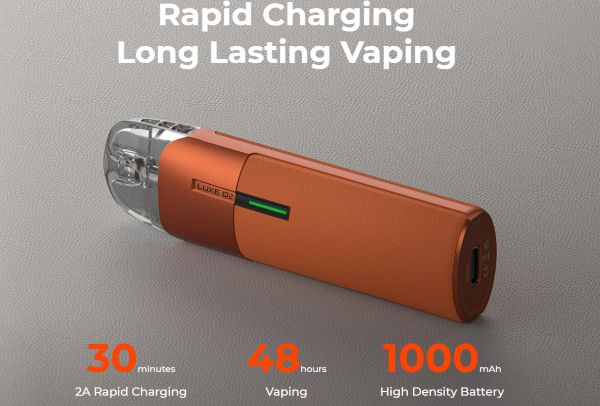 vaporesso luxe q2 pod mod 1000 mah fast charging 30 minutes