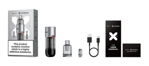 vaporesso moti X Mini kit contenuto della confezione