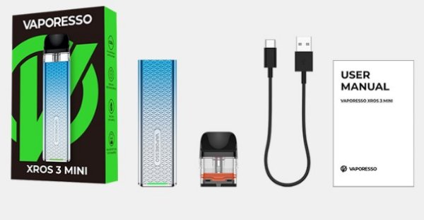 vaporesso xros 3 mini kit package contents