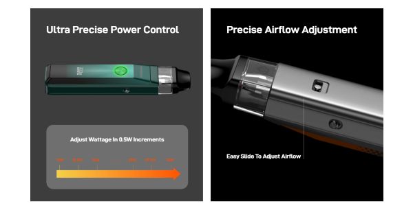 vaporesso xros pro pod mod con ariosità regolabile