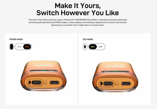 vibe nano vaporesso sigaretta elettronica con modalità eco e power