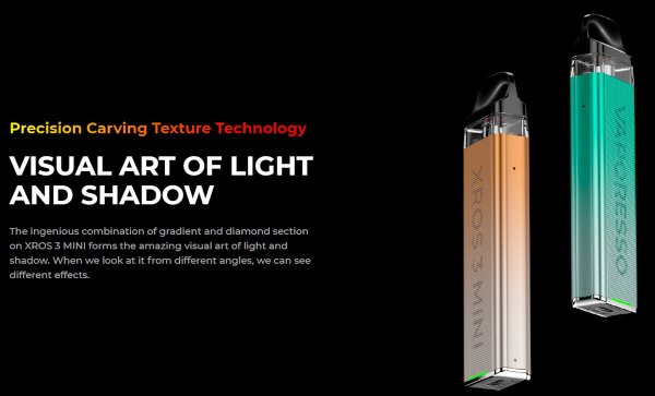 xros 3 mini pod mod with color-changing coating