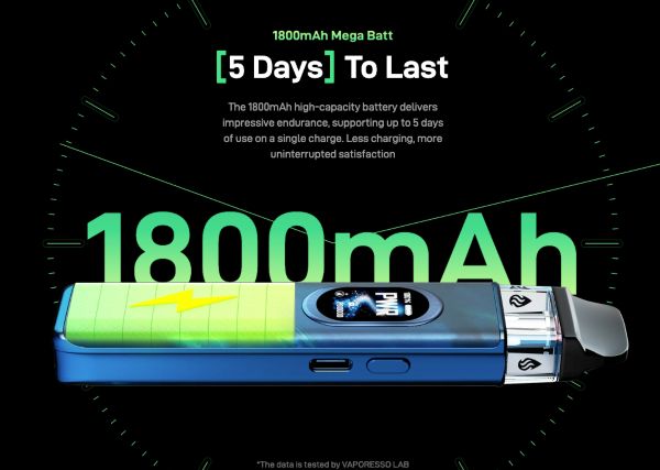 xros 6 vaporesso sigaretta elettronica con batteria integrata 1800 mah