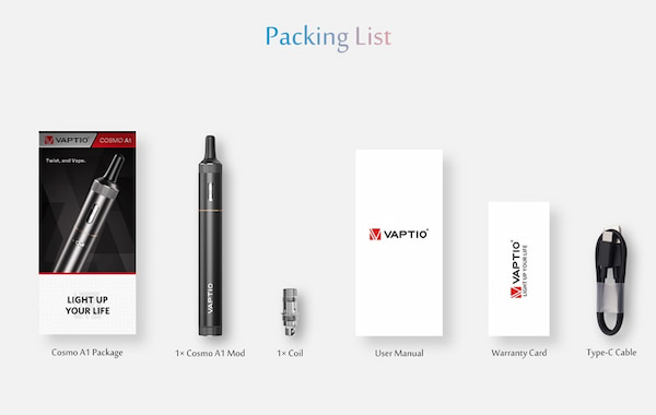 Cosmo A1 Vaptio Vape Pen Starter Kit 15W | Svapoebasta
