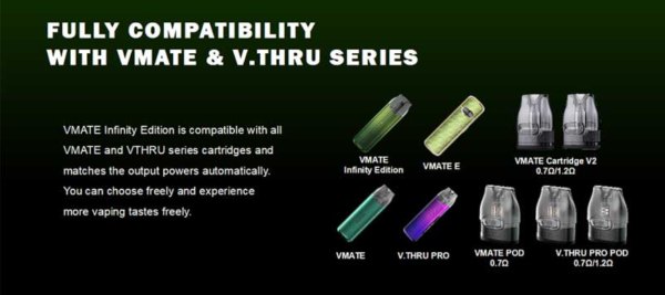 VMate Infinity sigaretta elettronica voopoo compatibilità coil