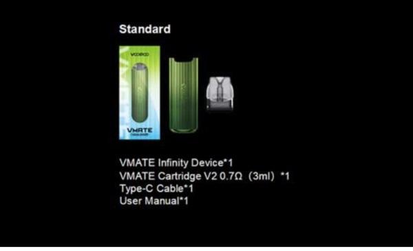 VOOPOO/VMate Infinity electronic cigarette voopoo package contents