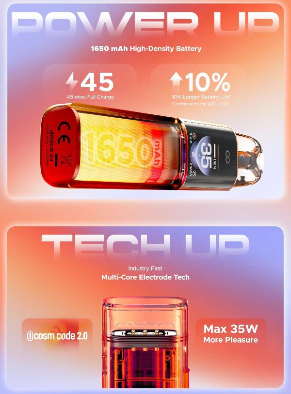 argus g4 voopoo sigaretta elettronica con batteria integrata 1650 mah