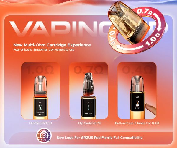 argus g4 voopoo sigaretta elettronica con pod tre in uno