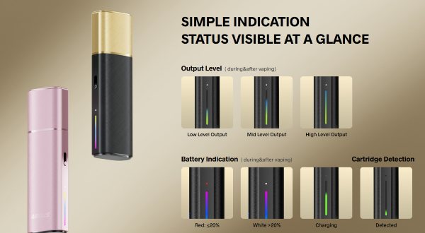 argus klyc voopoo sigaretta elettronica con striscia led colorata interattiva