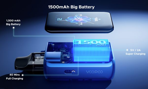 argus p3 voopoo sigaretta elettronica con batteria integrata 1500 mah