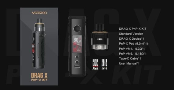 drag x pnp-x voopoo package contents