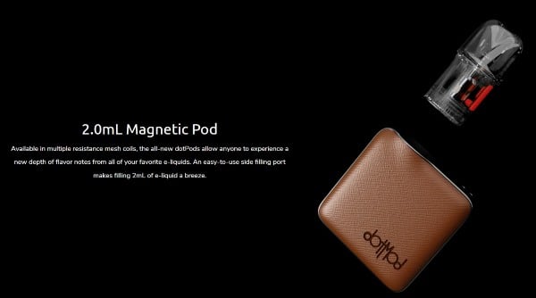 dotpod nano dotmod sigaretta elettronica con cartuccia magnetica