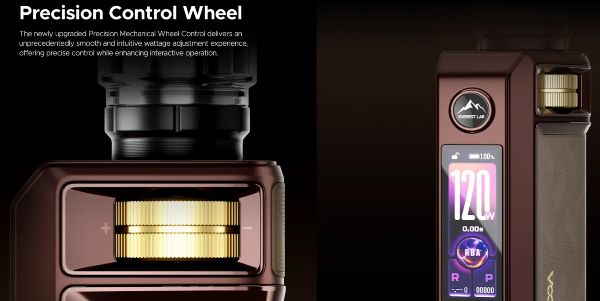 drag 4 voopoo sigaretta elettronica con ruota meccanica di regolazione potenza
