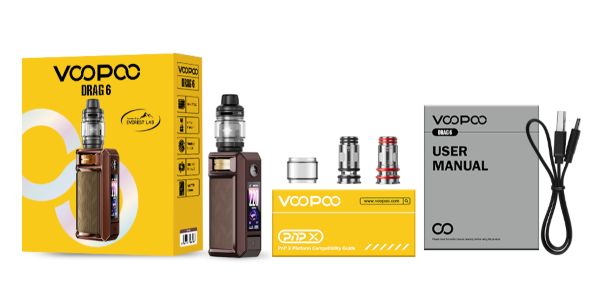 drag 6 voopoo kit contenuto della confezione