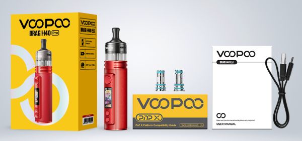 drag h40 pro voopoo kit contenuto della confezione