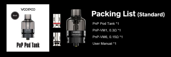 pnp pod tank atomizzatore voopoo contenuto della confezione