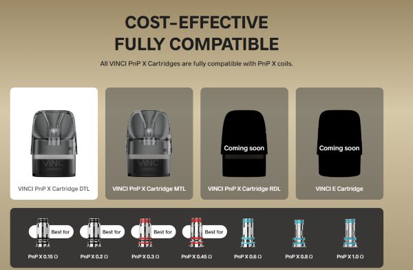 vinci pnp x pod dtl voopoo cartuccia compatibile con resistenze pnp x coil