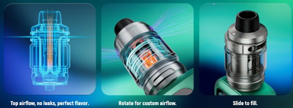 vinci spark 220w voopoo sigaretta elettronica con atomizzatore uforce x tank 5,5ml 6,5ml